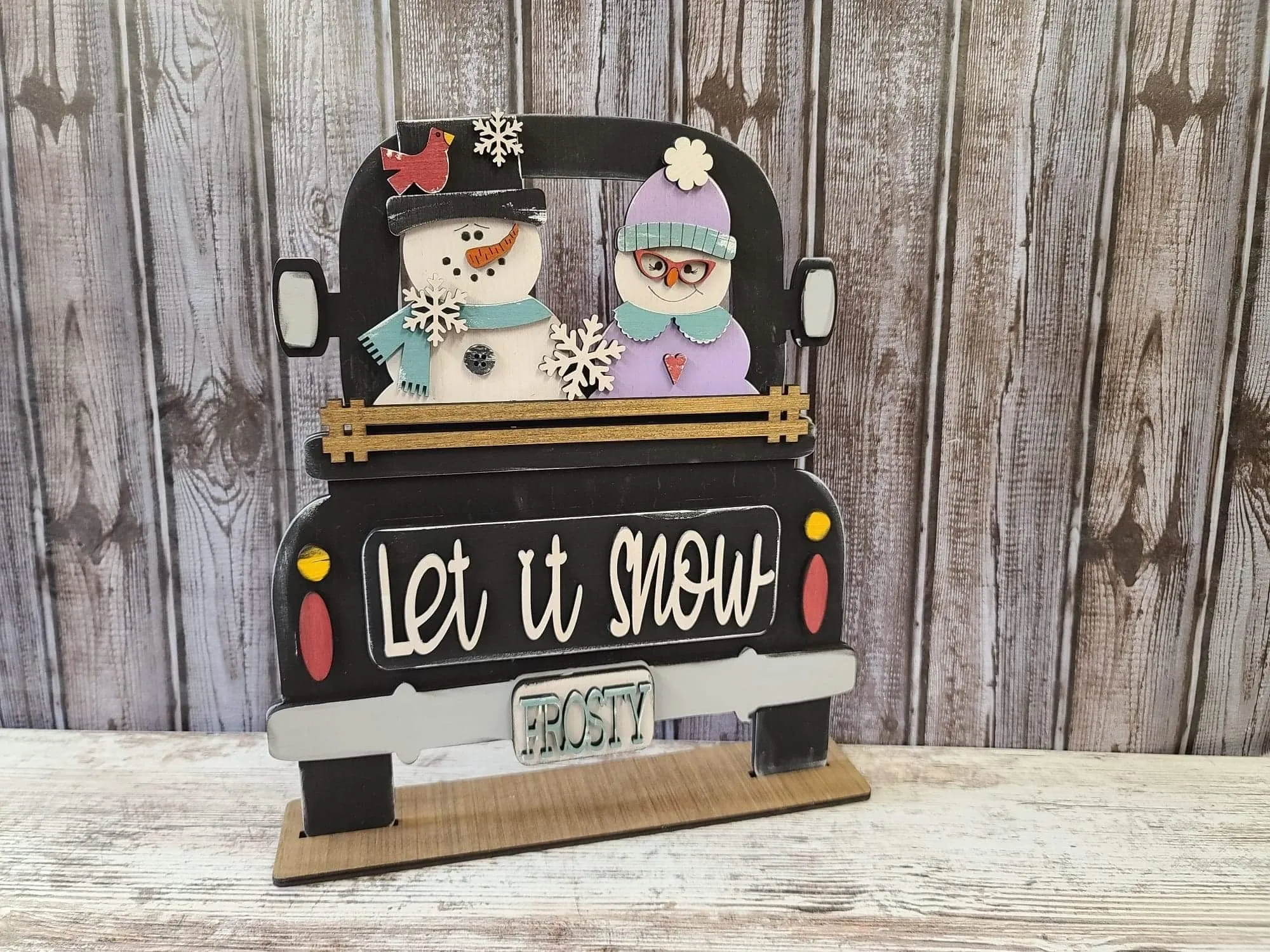 Let it snow truck insert