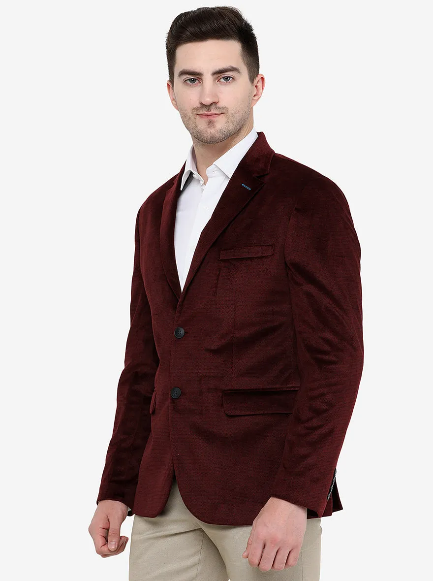 Maroon Blazer | JB Studio