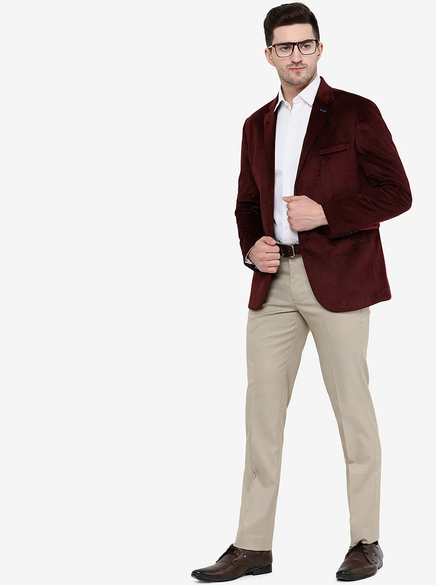 Maroon Blazer | JB Studio