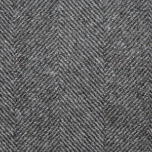 Mocha and Ecru Herringbone All Wool Tweed Coating