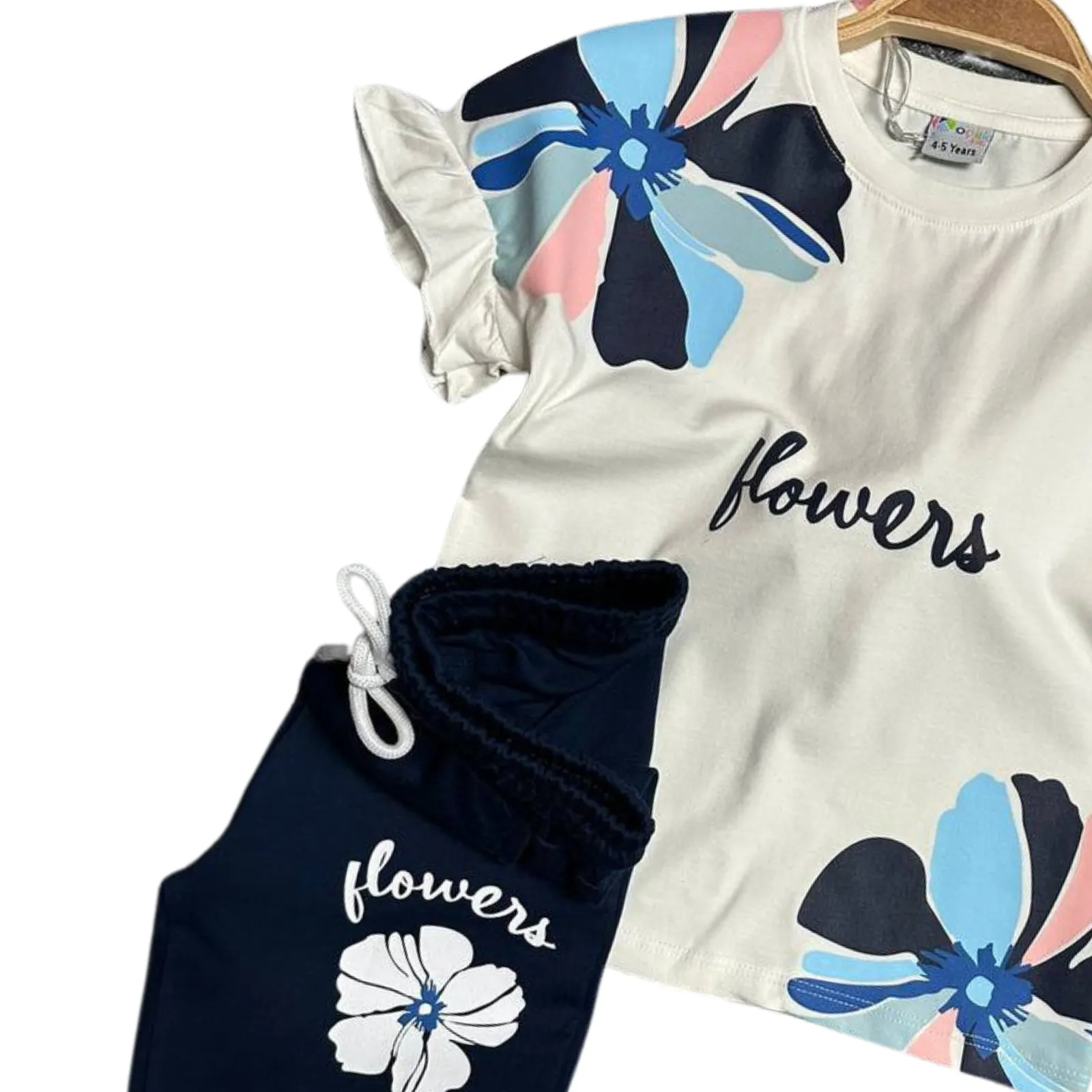 Mosaic Flowers Girl Jogger Set