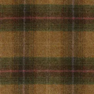 Moss Green with, Green & Pink Plaid Check Coating