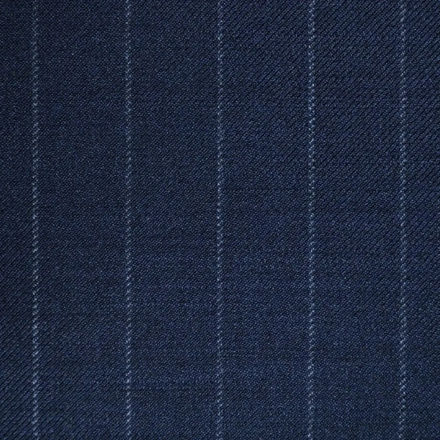 Navy Blue Chalkstripe Super 120's All Wool Suiting