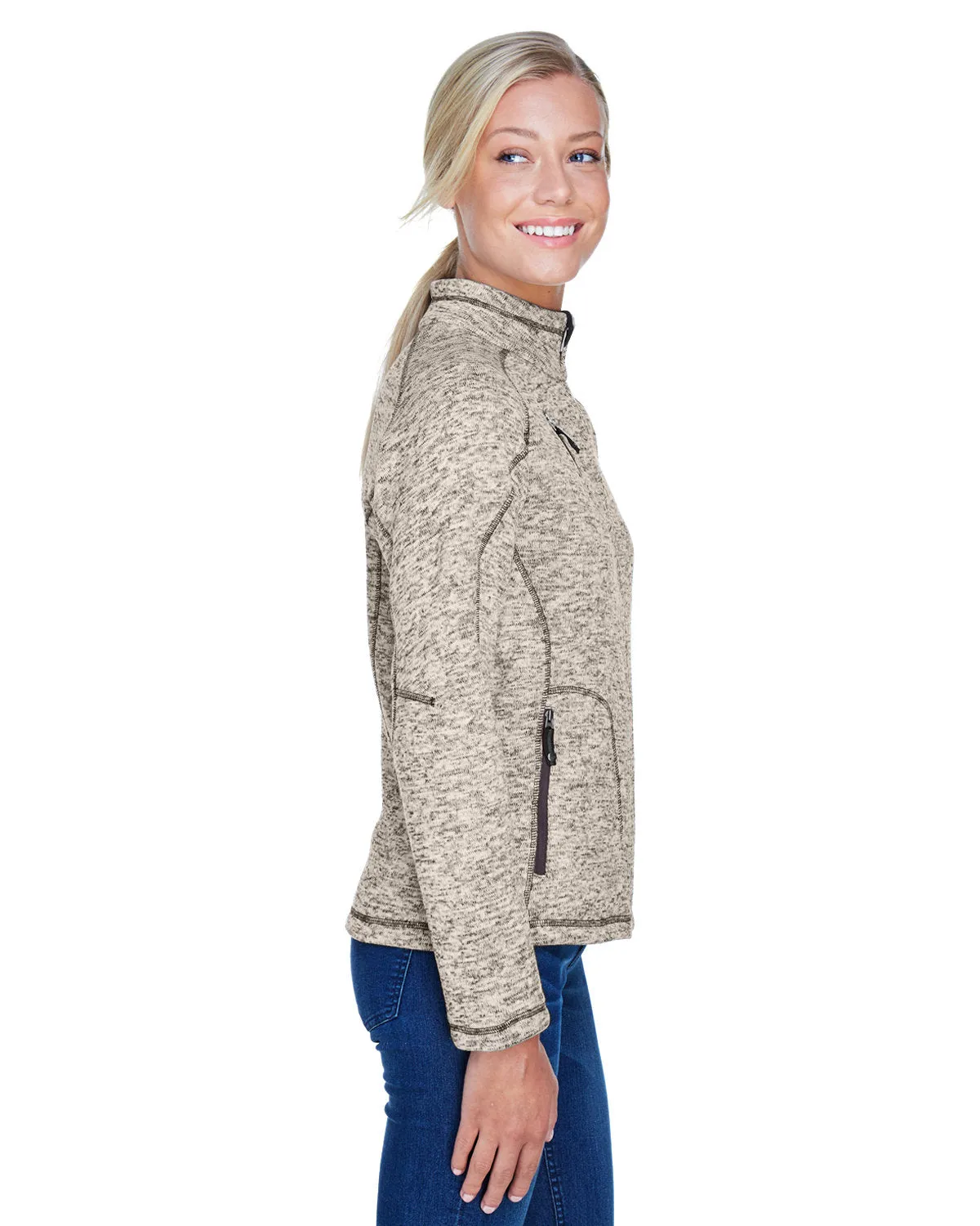 North End 78669 Ladies' Peak Sweater Fleece Jacket