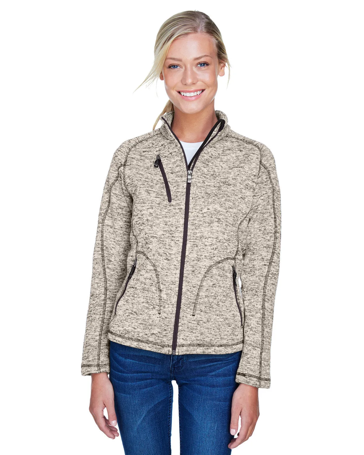 North End 78669 Ladies' Peak Sweater Fleece Jacket