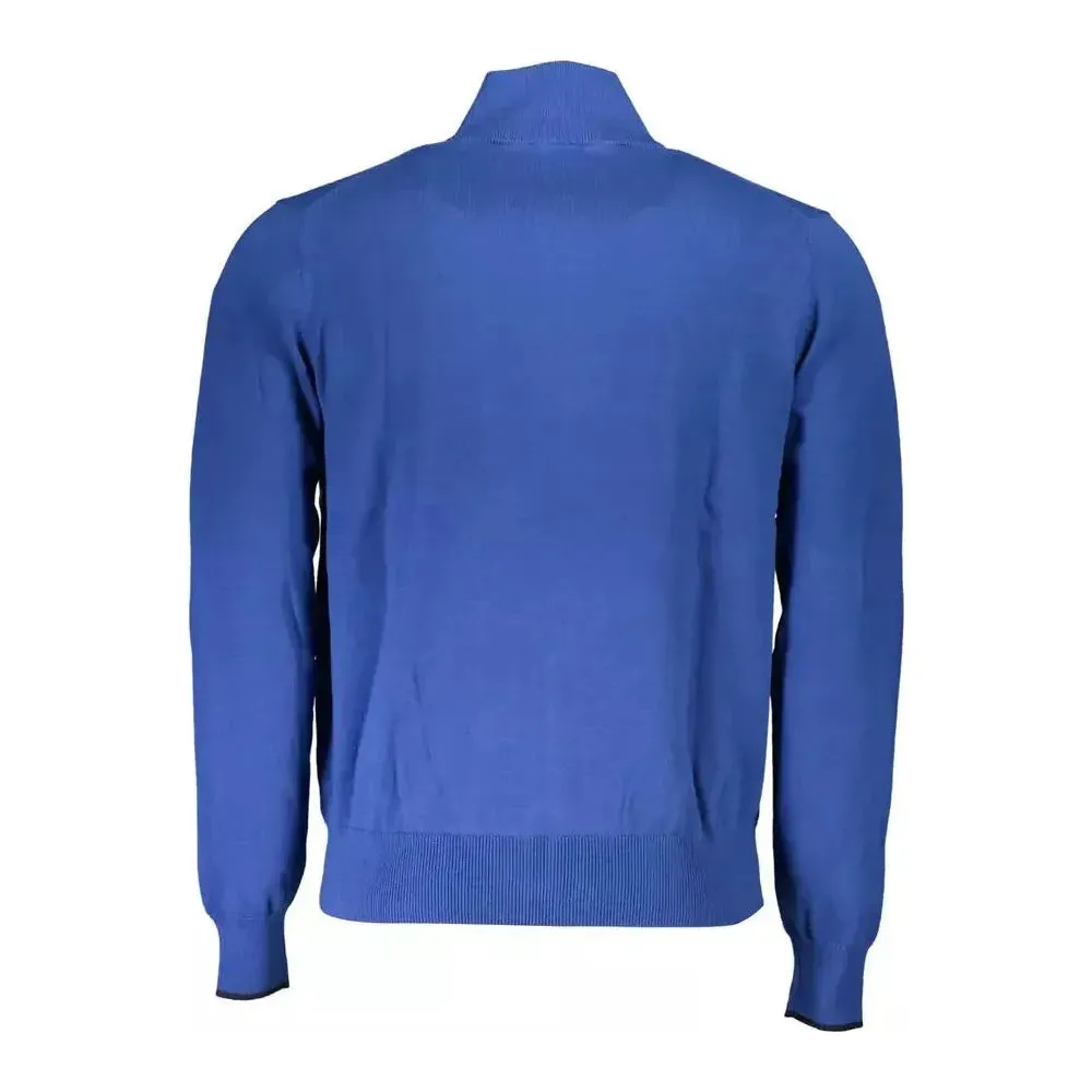 North Sails Blue Organic Cotton Men Sweater