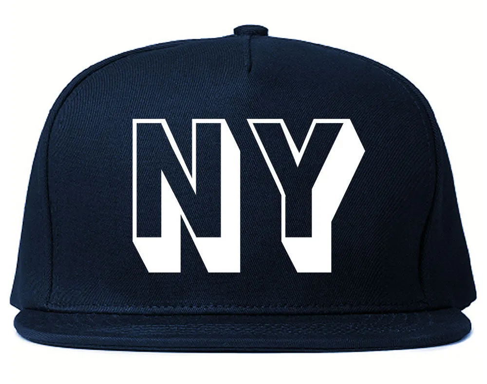 NY Block Letter New York Snapback Hat