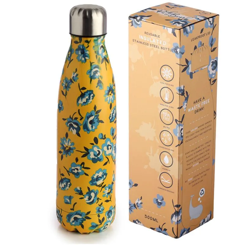 Peony Metallic Hot & Cold Water Bottle