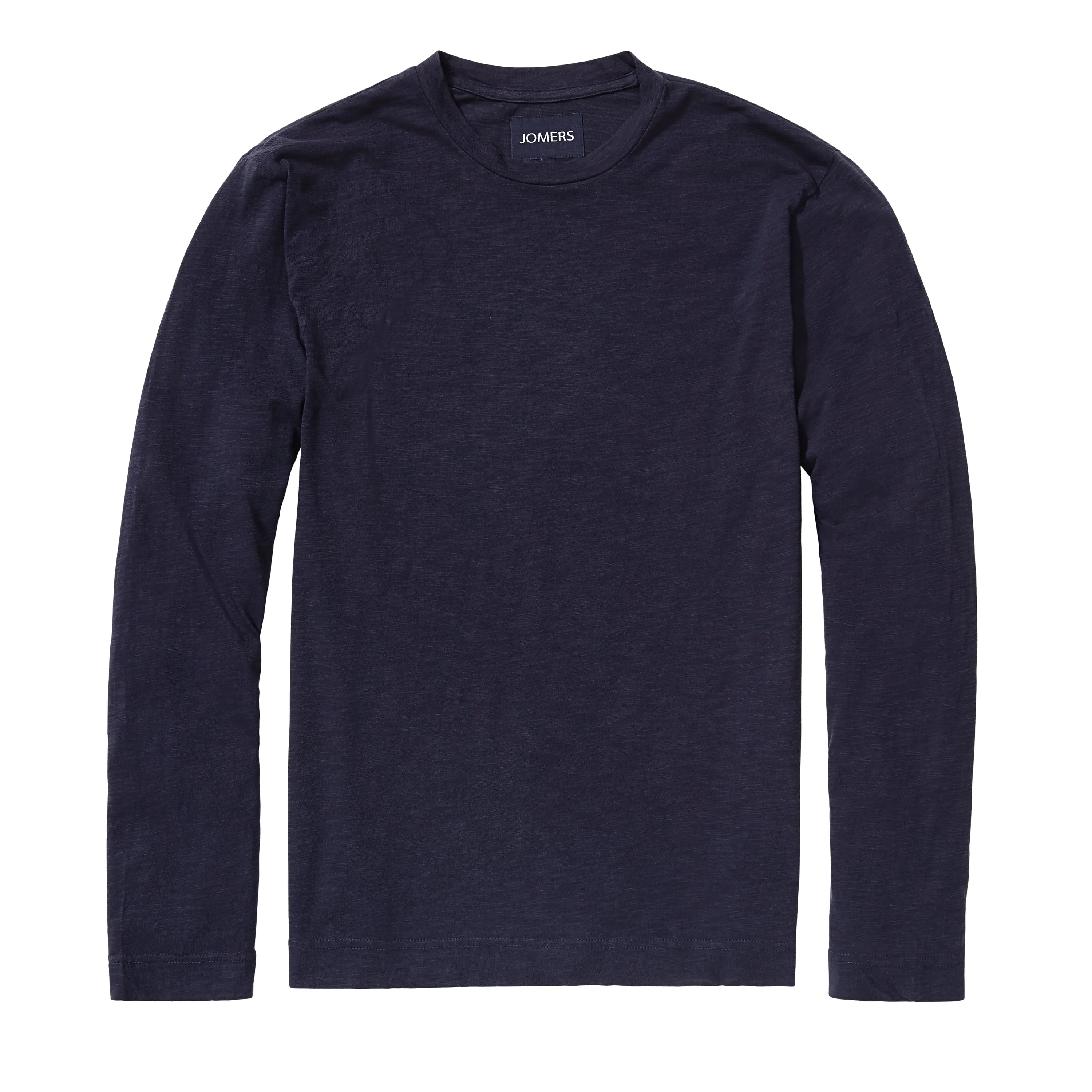 Pima Slub Long Sleeve Tee - Navy