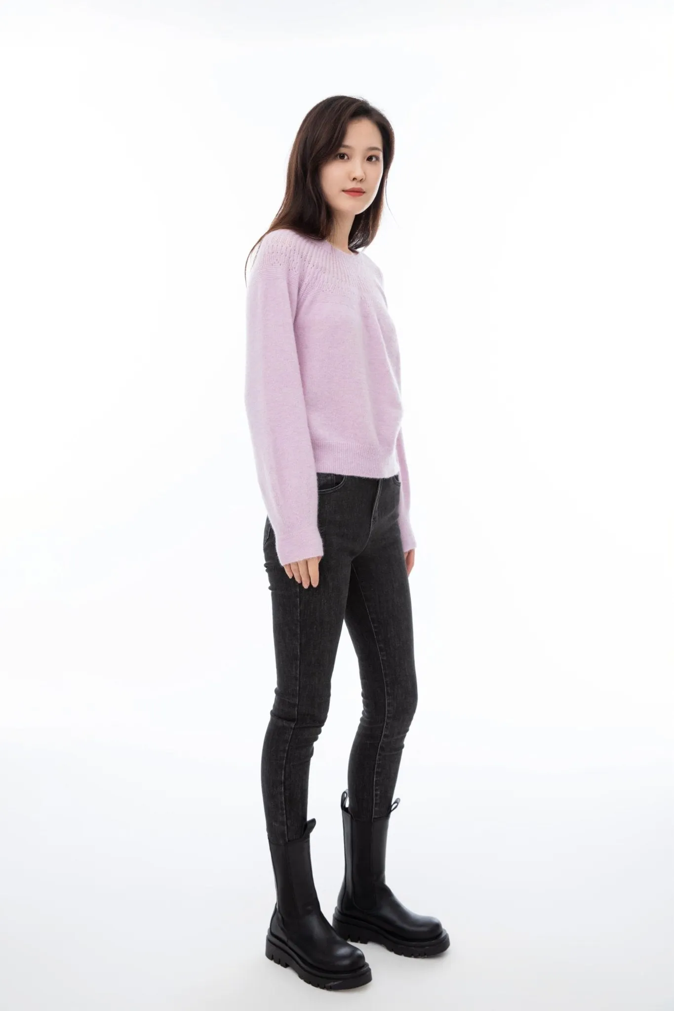 Pink Cutout Luxury Sweater