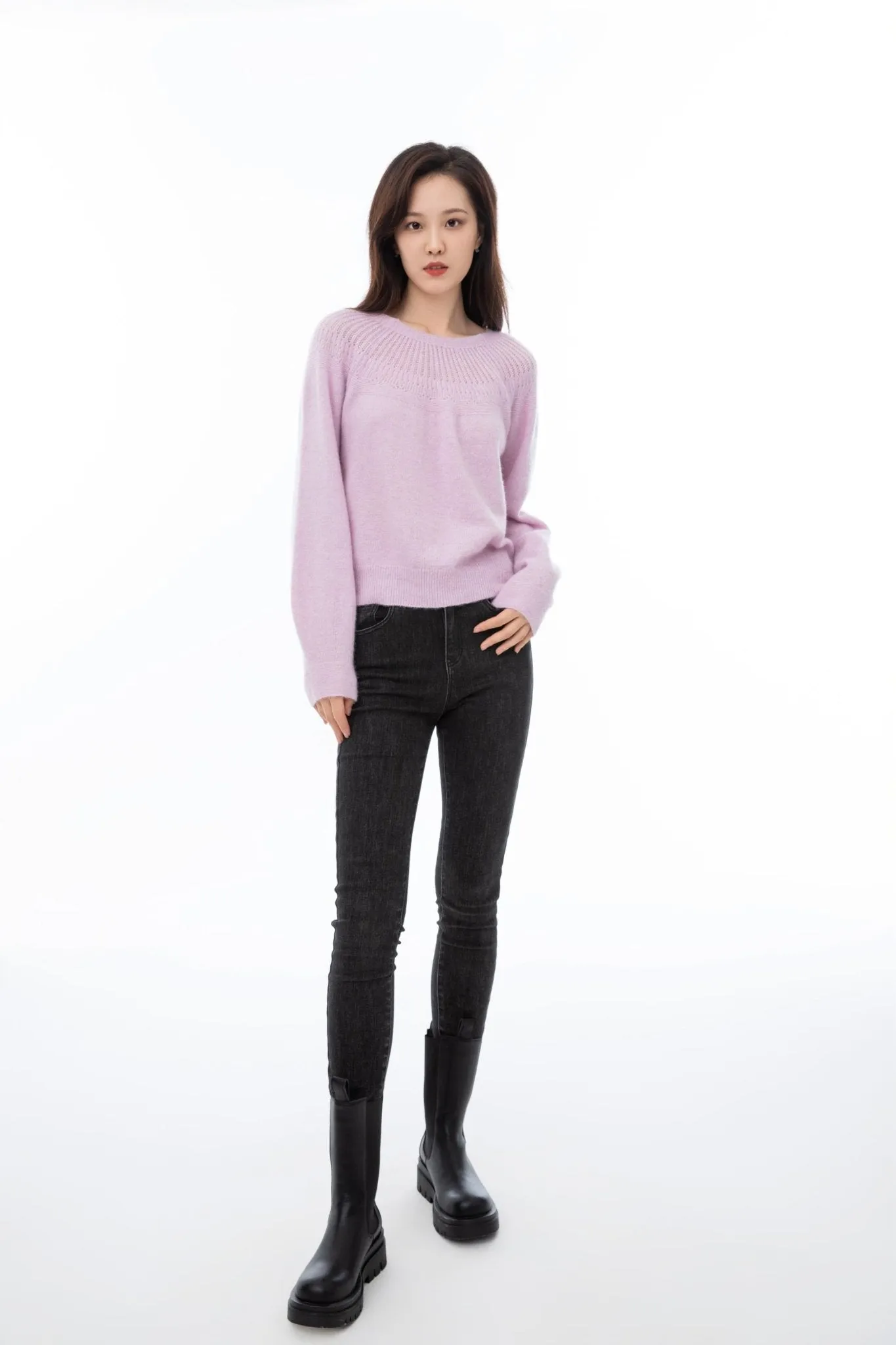 Pink Cutout Luxury Sweater