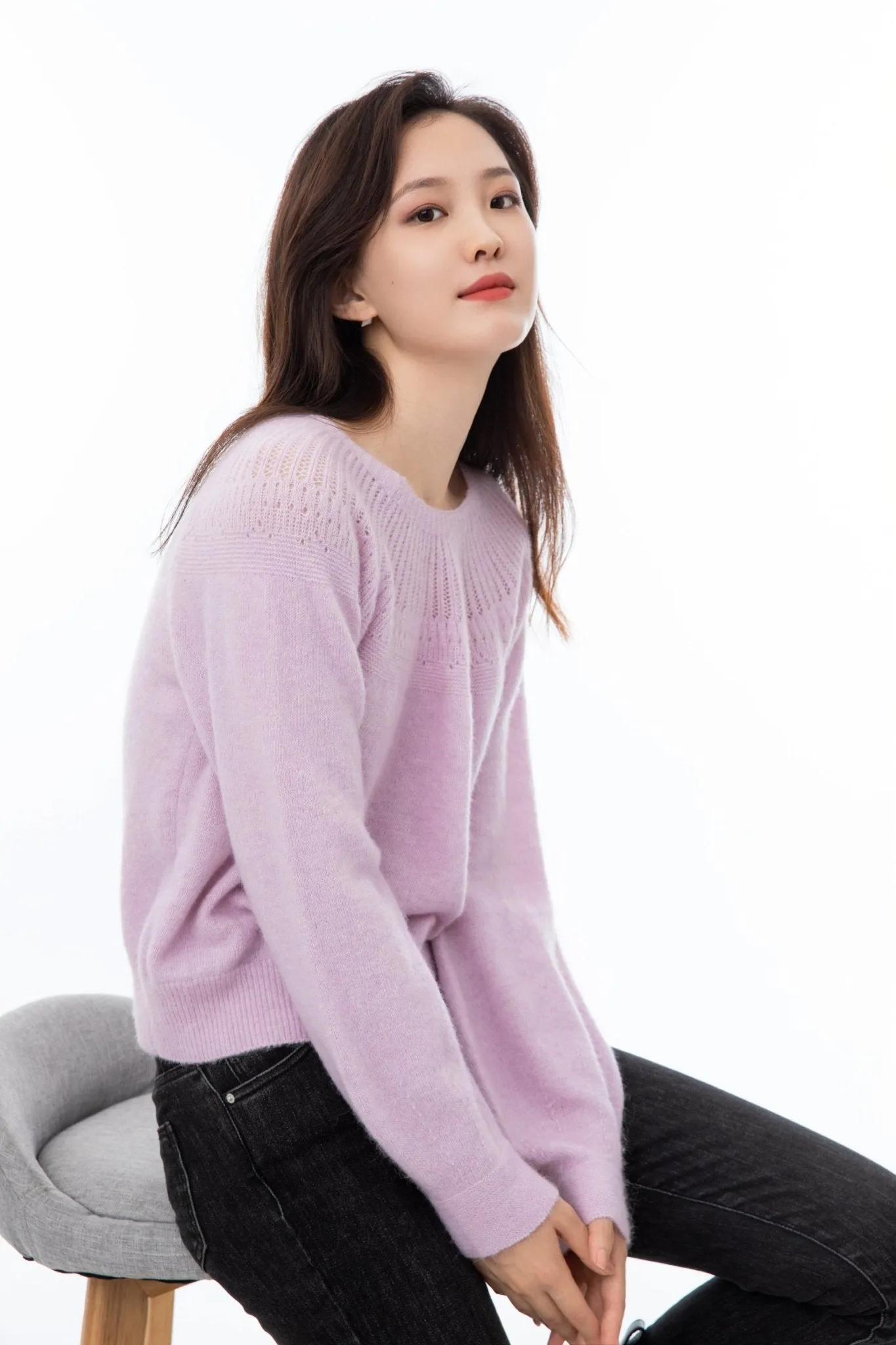 Pink Cutout Luxury Sweater