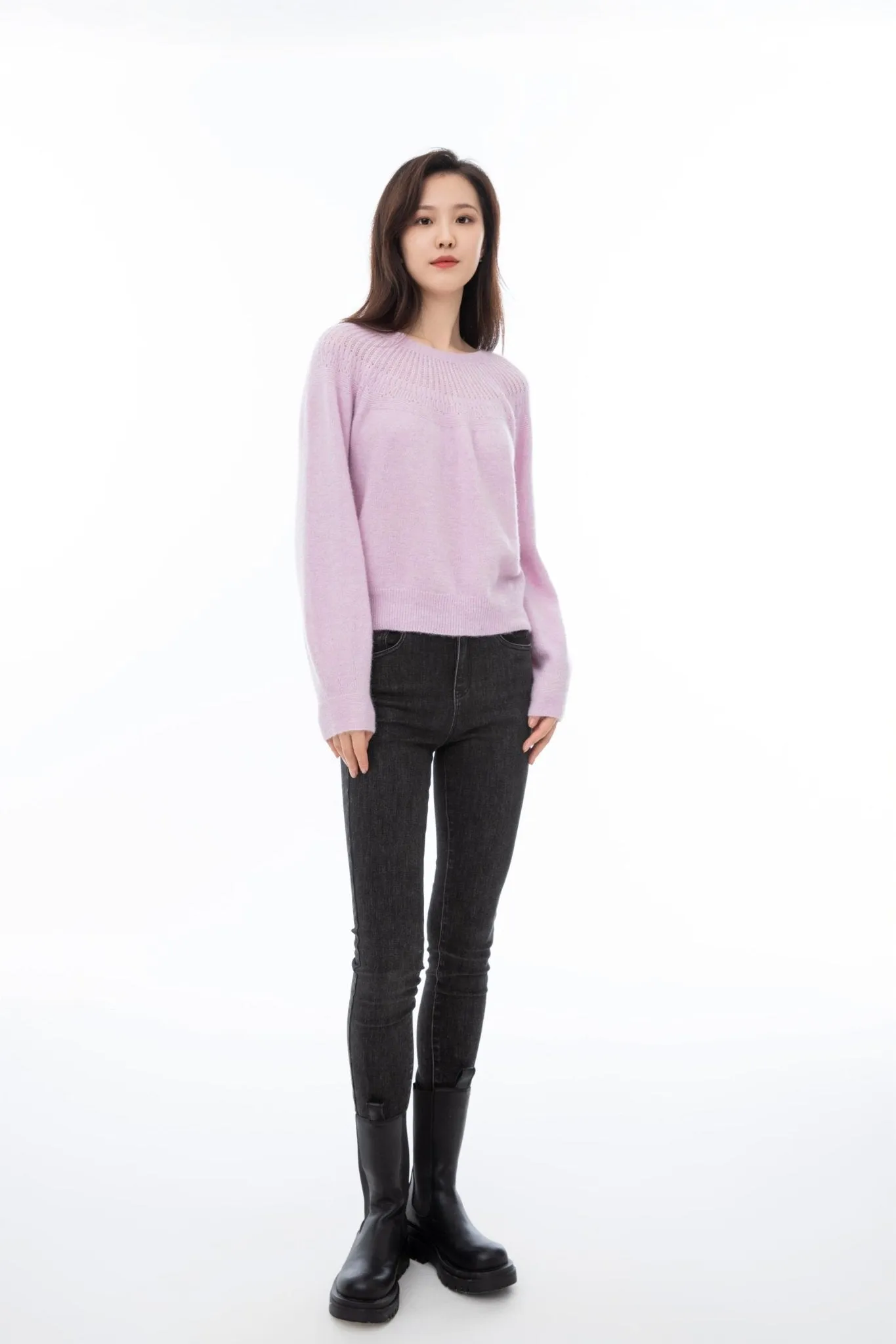 Pink Cutout Luxury Sweater