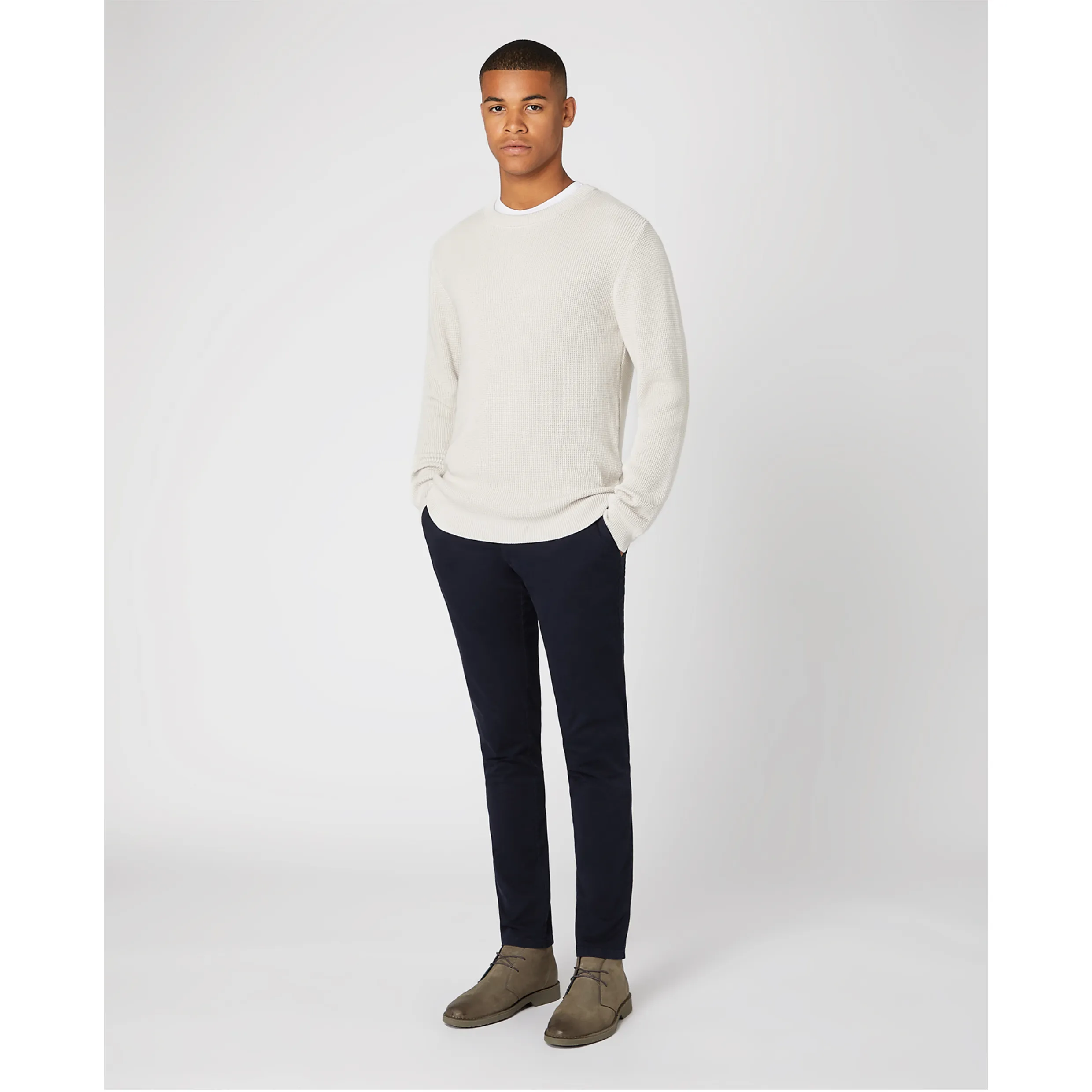 Remus 100% Organic Cotton Crew Neck Sweater 58675