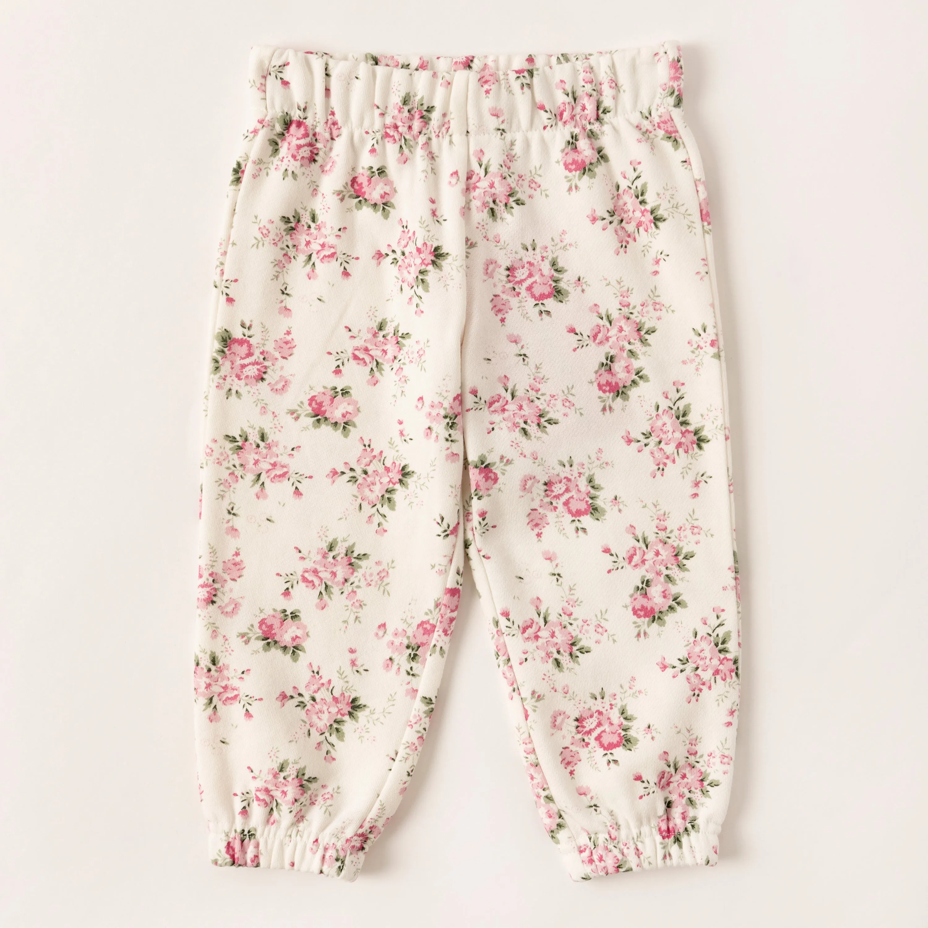 Rose Floral Fleece Jogger