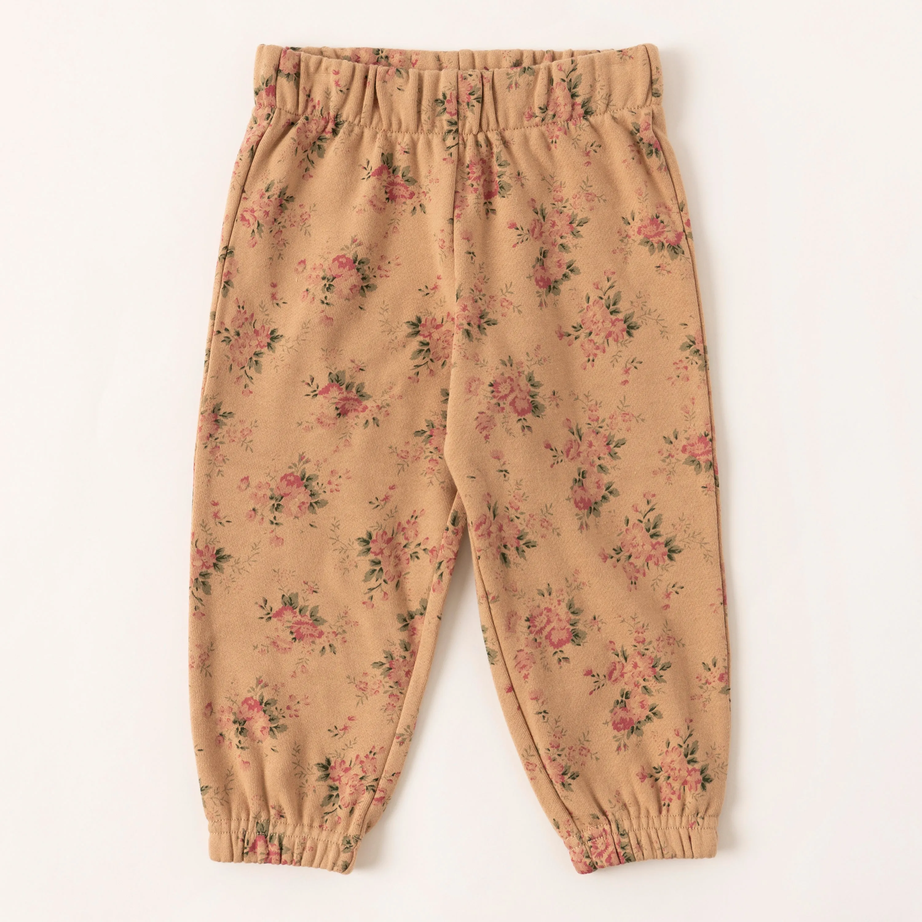 Rose Floral Fleece Jogger