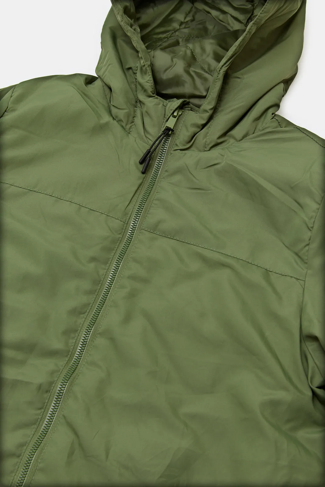 Senior Boys Olive Bomber Jacket