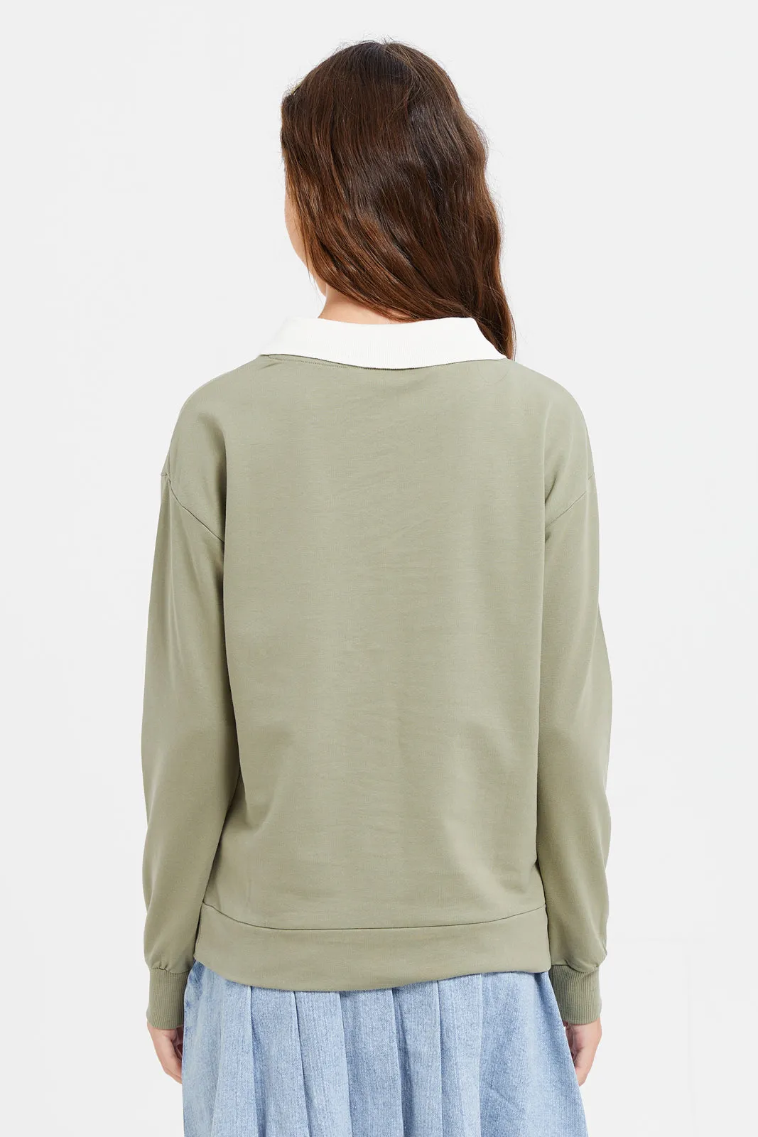 Senior Girls Olive Sweatshirt