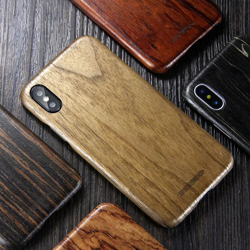 SHOWKOO Aramid Natural Wood Ultra Slim Case Cover