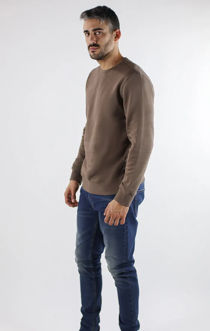 Sueded Fleece Crewneck