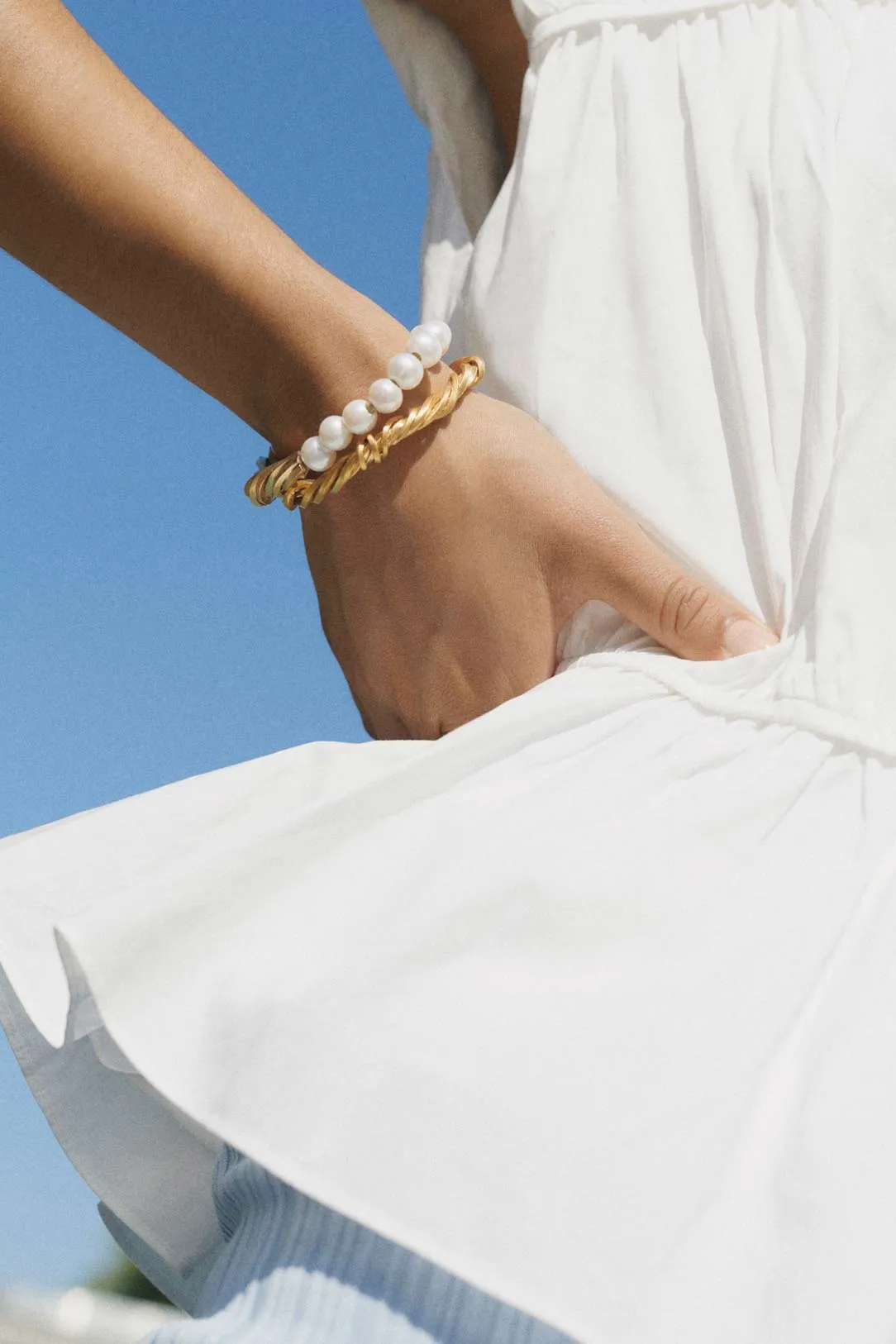 The State We're In - Pearl and Gold Plated Cuff