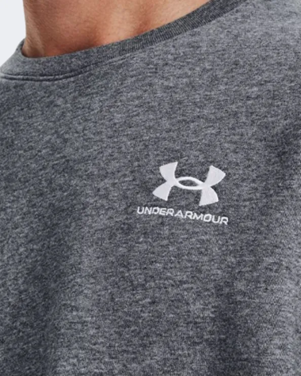 Under Armour Essential Fleece Men Lifestyle Sweatshirt Grey 1374250-012