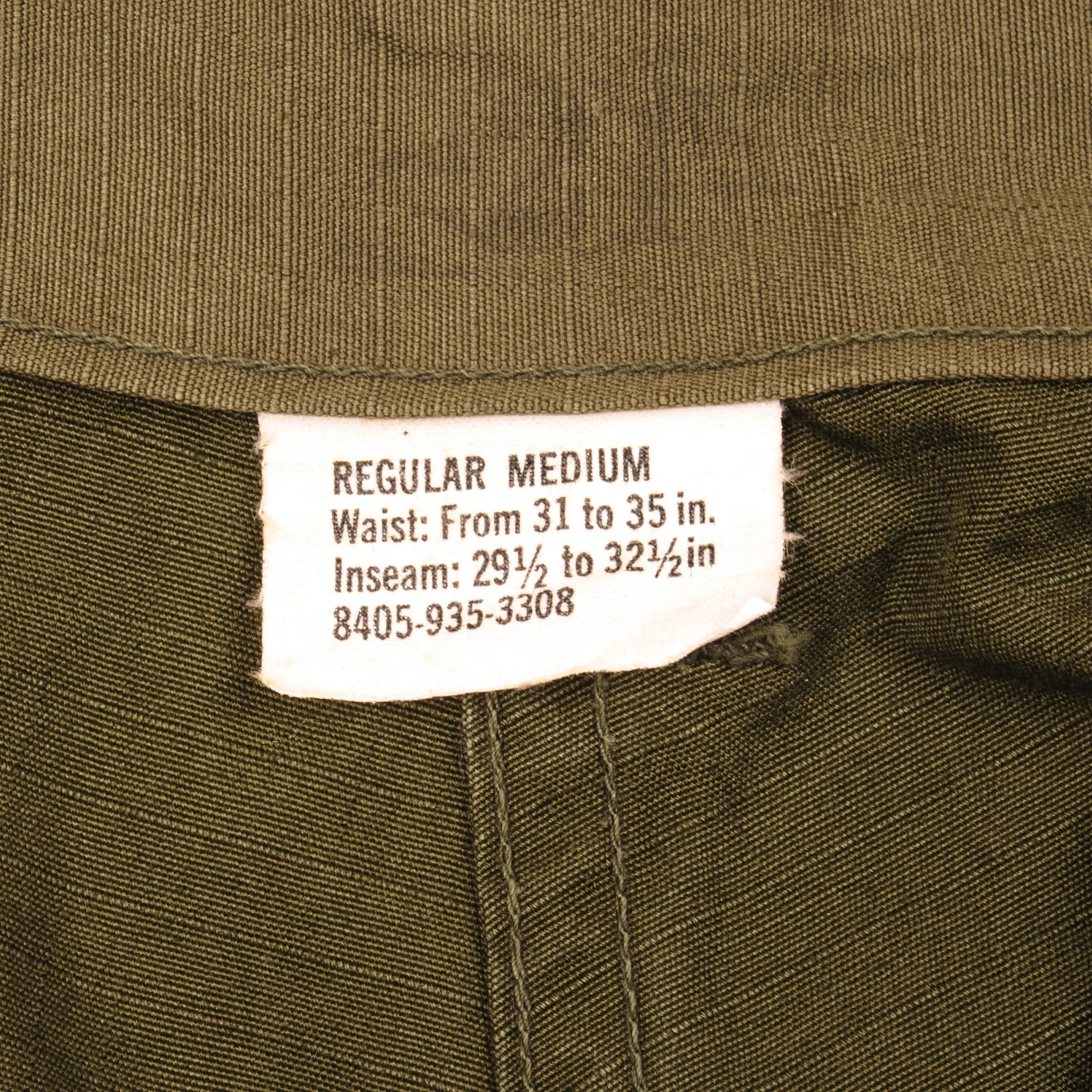 VINTAGE US ARMY TROPICAL COMBAT TROUSERS PANTS 6TH PATTERN 1968 VIETNAM WAR SIZE MEDIUM REGULAR W34 L30 NOS