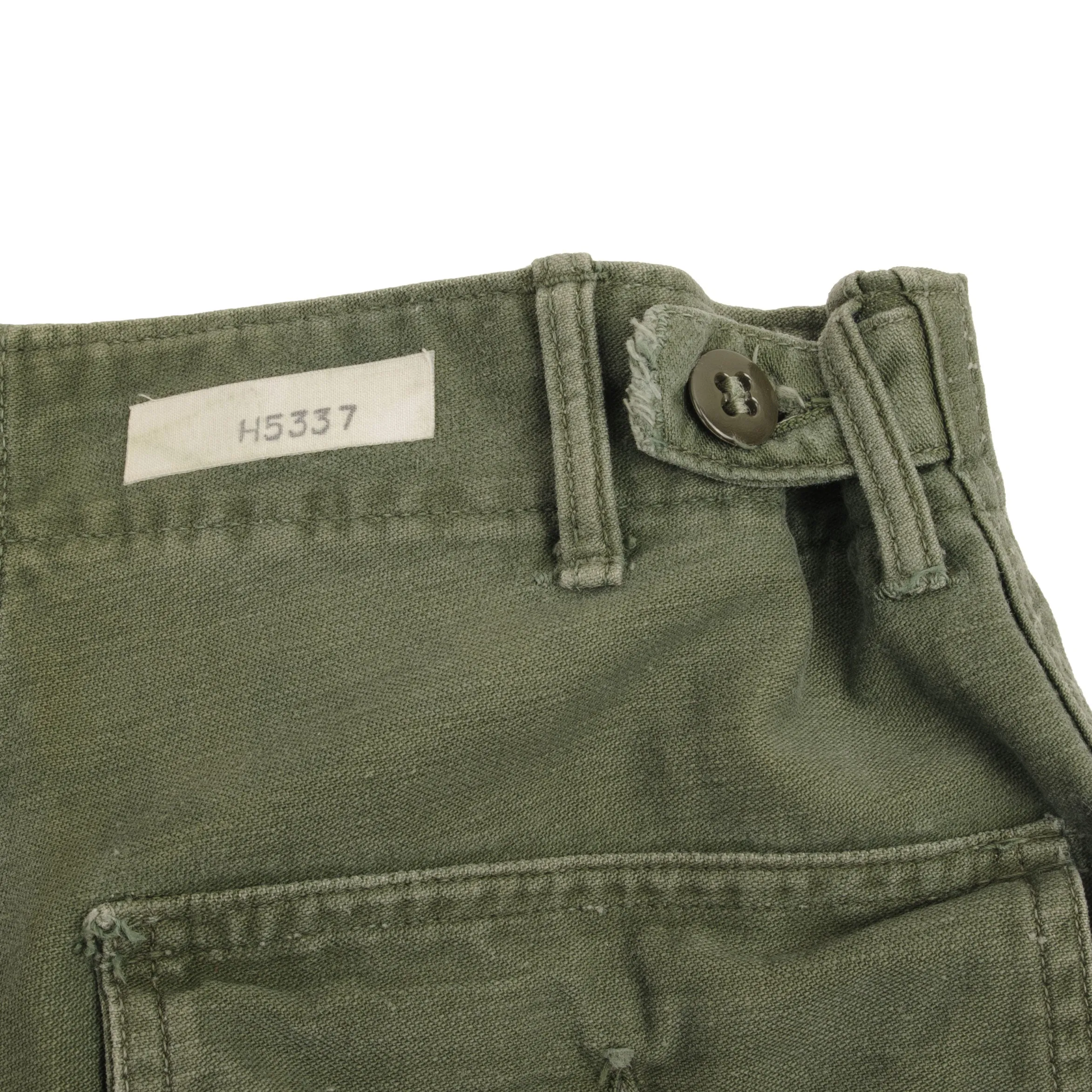 VINTAGE US ARMY UTILITY TROUSERS PANTS OG-107 SATEEN 1960S VIETNAM WAR SMALL