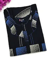 Warm Dark Blue Colored Geometric Design Nighty