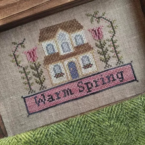 Warm Spring House - Puntini Puntini - Cross Stitch Pattern