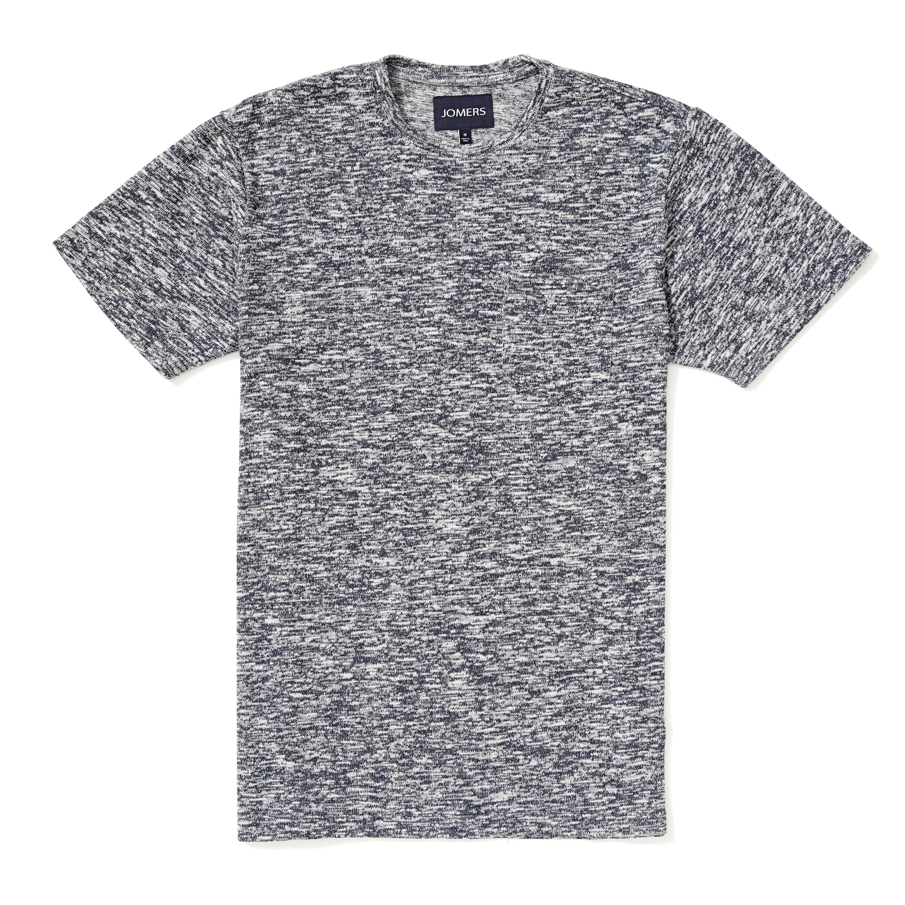 Washed Tee - Woven Heather Blue Tee