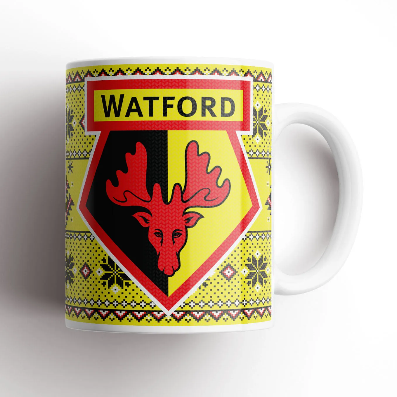 Watford Xmas Knitted Mug