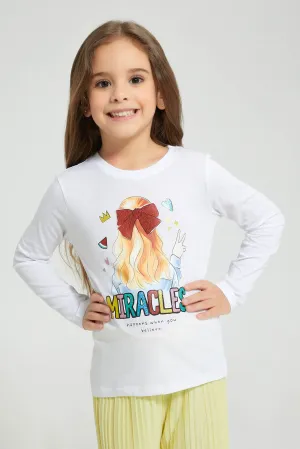 White Girl Print Long Sleeve T-Shirt