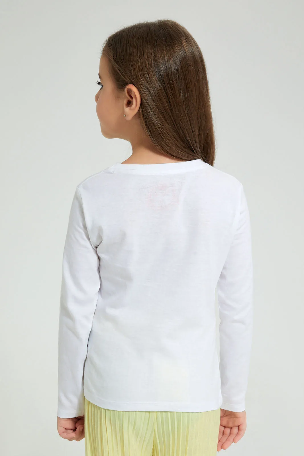 White Girl Print Long Sleeve T-Shirt