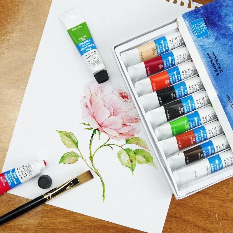 Winsor & Newton Fine Watercolor Paint Set- 0.34 oz (10 ml)