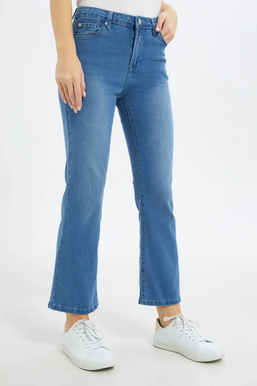 Women Blue Flare Jeans