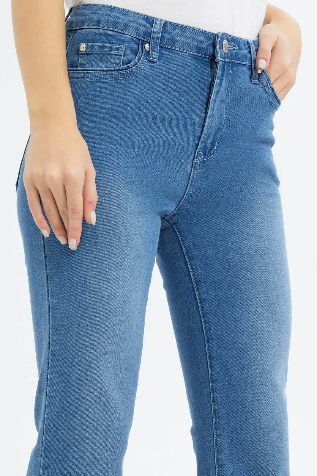 Women Blue Flare Jeans