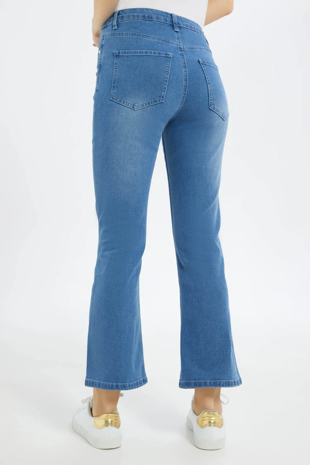 Women Blue Flare Jeans