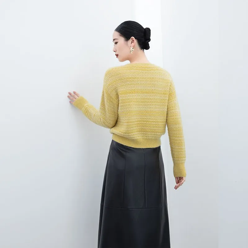 Yellow Oversize Wool Sweater