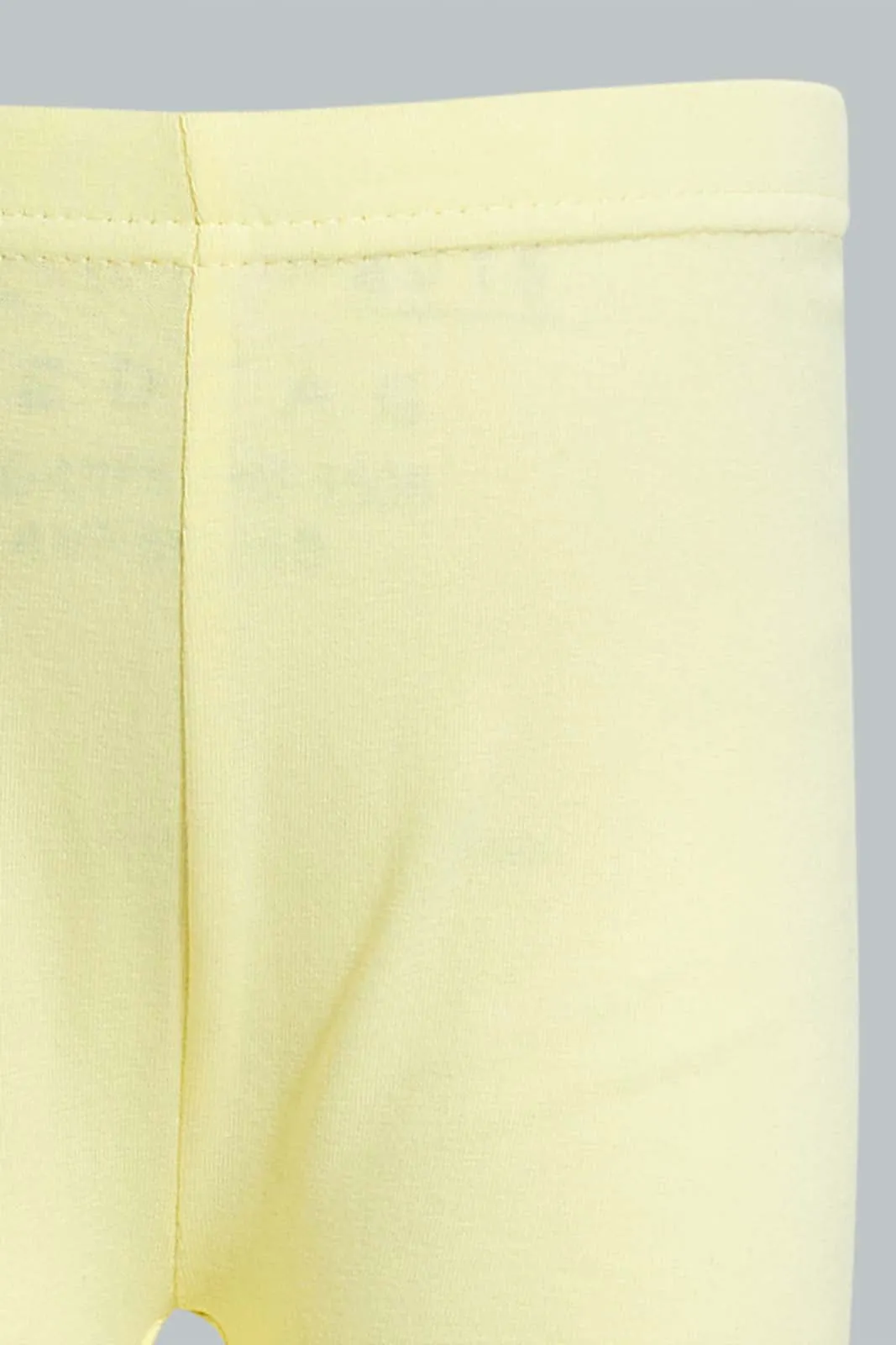 Yellow Plain Legging For Baby Girls